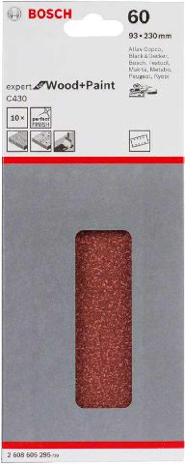 PAP. SCIER RW 93X230 G60 10PC NS