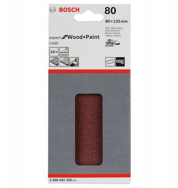PAP. SCIER. RW 80X133 G80 10PC NS