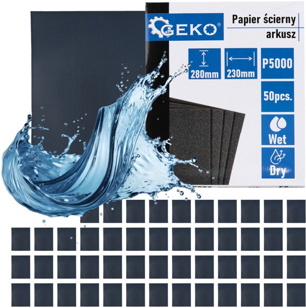 Papier scierny wodny – arkusz 230x280mm P5000 (50/1000)