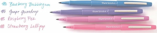 Paper Mate Flair Μαρκαδόροι Γραφής, Σετ 12 Τεμαχίων, Παστέλ Χρώματα, Μύτη Medium 0.7mm, Blister