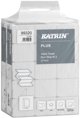 Papirhåndklæder ark, Katrin, Plus, 2 lag, hvid, 203mmx240mm, kasse a 2400 stk