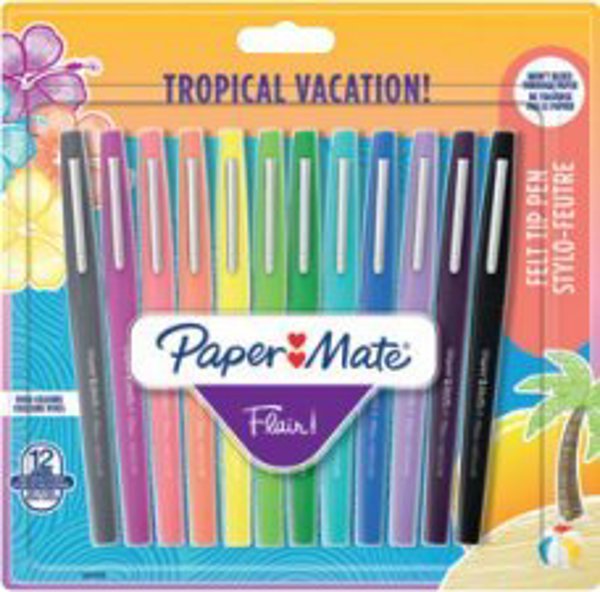 Paper Mate 1x12 Paper Mate Flair Μαρκαδόροι Tropical Vacation M 0,7 mm