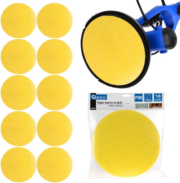Χαρτί λείανσης δίσκος με οπές 225mm P180 (ζέβρα)