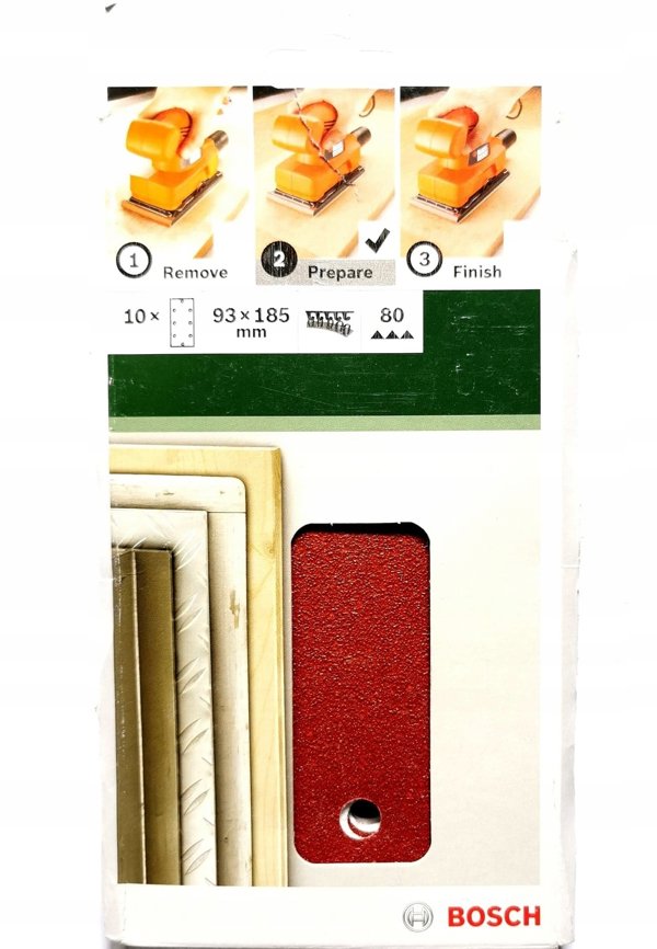 Χαρτί Λειαντικό για Λειαντήρα 93x185mm 10 τεμ.