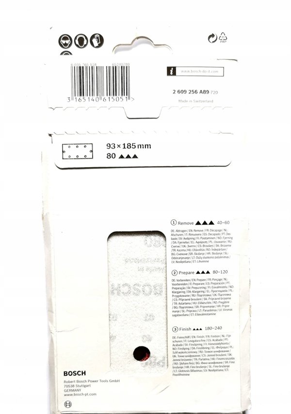 Χαρτί Λειαντικό για Λειαντήρα 93x185mm 10 τεμ.