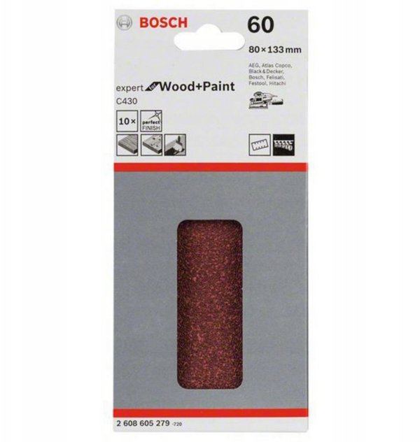 PAP. SCIER. RW 80X133 G60 10PC NS