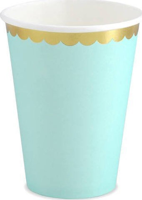 PartyDeco Kubeczki mint, 220ml one size