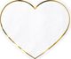 Party Deco Serwetki Serce - 14,5 x 12,5 cm - 20 szt. uniwersalny
