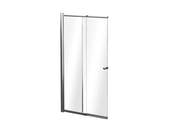 Parawan nawannowy Besco EASY SLIDE PARAWAN 2-SKRZ. 100x150 CHROM/PRZEJ