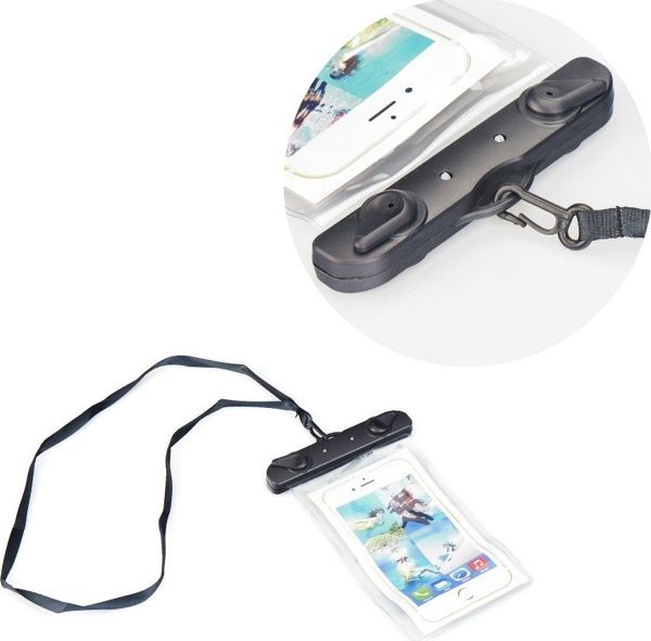Partner Tele.com Αδιάβροχη Θήκη Smartphone για Όλα τα Μοντέλα, Universal, με Πλαστικό Κλείσιμο, Λευκή