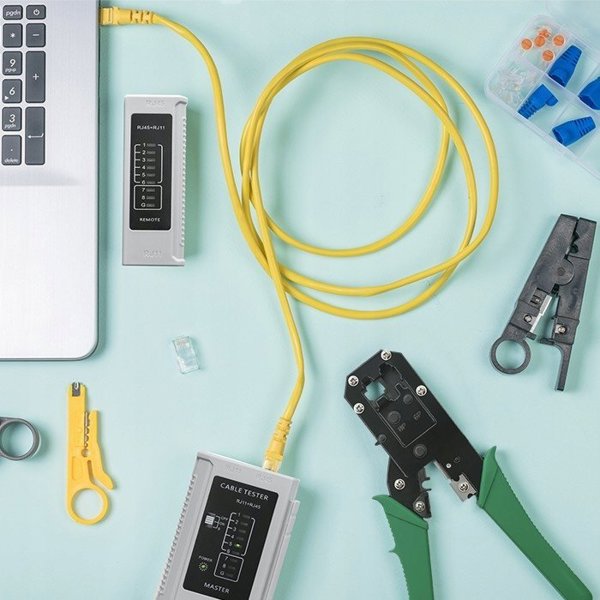 Parplast Zaciskarka Qoltec μονάδα κοπής και πρέσας για καλώδια Ethernet 8P 6P 4P