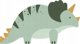 Χαρτοπετσέτες Triceratops Party Deco 18x10cm 12τμχ