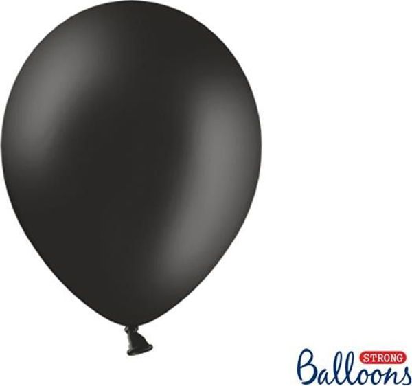 Party Deco Balony Strong, pastelowy czarny, 30 cm, 10 szt. uniwersalny