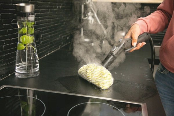 Karcher Ατμοκαθαριστής SC 4 EasyFix Iron με Σύστημα Σιδερώματος, Λευκός/Κίτρινος