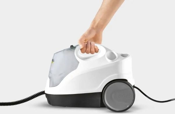 Karcher Ατμοκαθαριστής SC 4 EasyFix Iron με Σύστημα Σιδερώματος, Λευκός/Κίτρινος