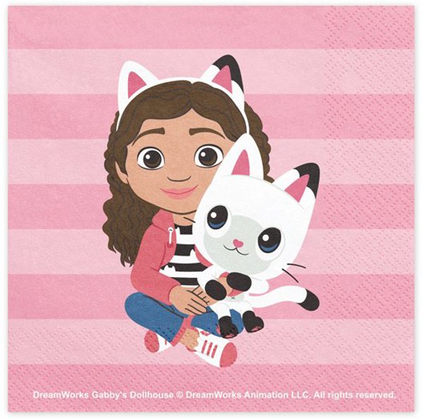 Party Deco Serwetki Koci Domek Gabi 33x33 mix A20 99265