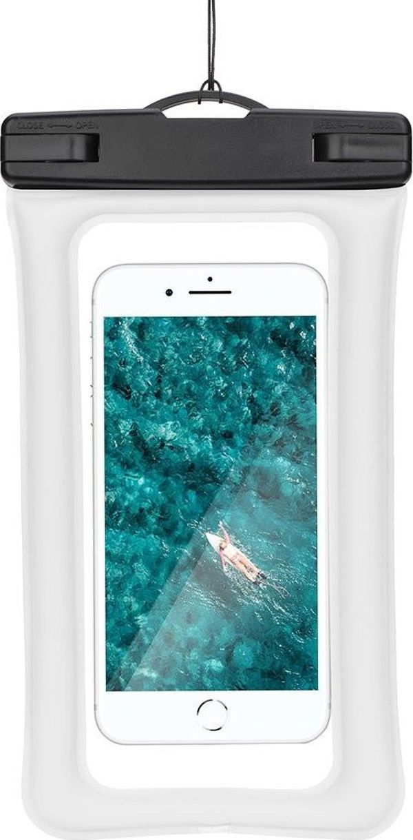 Partner Tele.com Αδιάβροχη Θήκη Smartphone AIRBAG Universal με Πλαστικό Κλείσιμο - Κρεμ-Λευκή