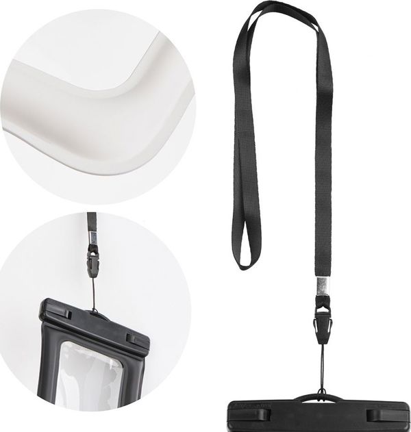 Partner Tele.com Αδιάβροχη Θήκη Smartphone AIRBAG Universal με Πλαστικό Κλείσιμο - Κρεμ-Λευκή