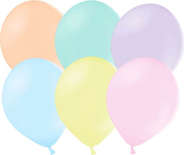Party Deco Balony lateksowe pastelowe mix kolorow duze 10 szt uniwersalny
