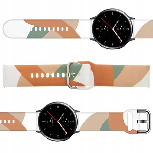 Hurtel Λουράκι Σιλικόνης Moro για Samsung Galaxy Watch 40mm / 41mm / 42mm / 43mm / 44mm - Σχέδιο 3