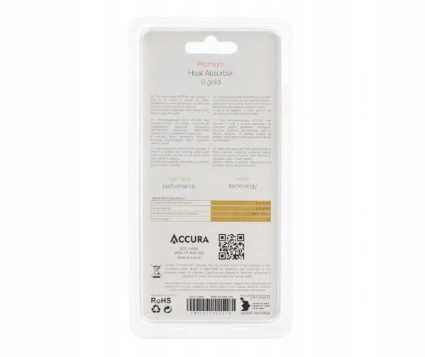 Pasta termoprzewodzaca Accura Accura Heat Absorber 6 Gold
