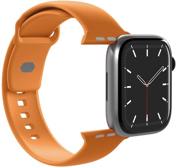 Λουράκι Σιλικόνης Puro Icon για Apple Watch 44 / 45 / 46 / 49 mm - Πορτοκαλί