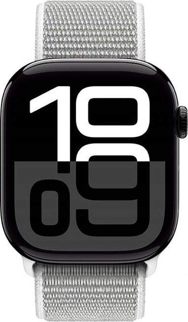 Crong Nylon Αθλητικό Λουράκι για Apple Watch 44/45/46/49mm, Ασημί Γκρι
