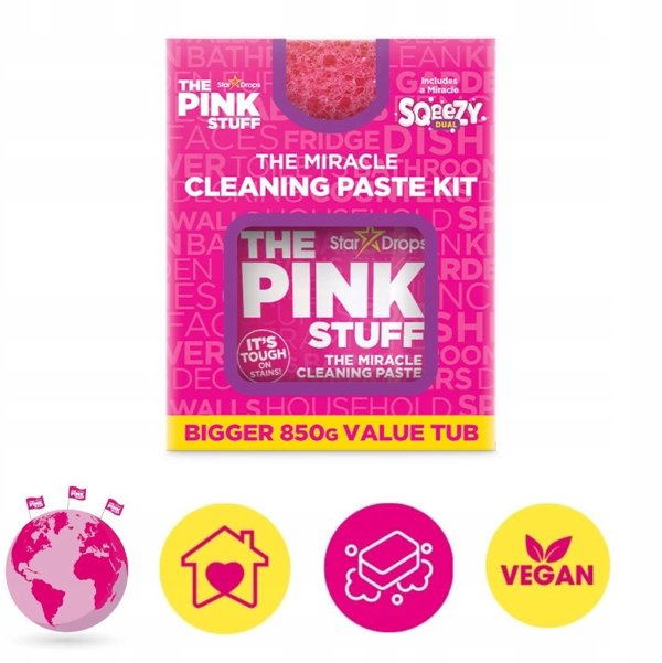 PASTE AND SQEEZY KIT THE PINK STUFF 850G