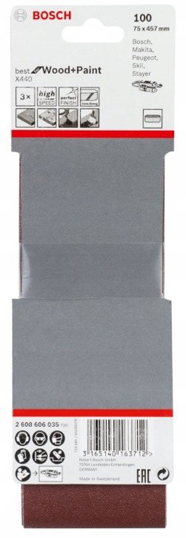 PAS BEZK. 75x457 BEST F/WOOD P100