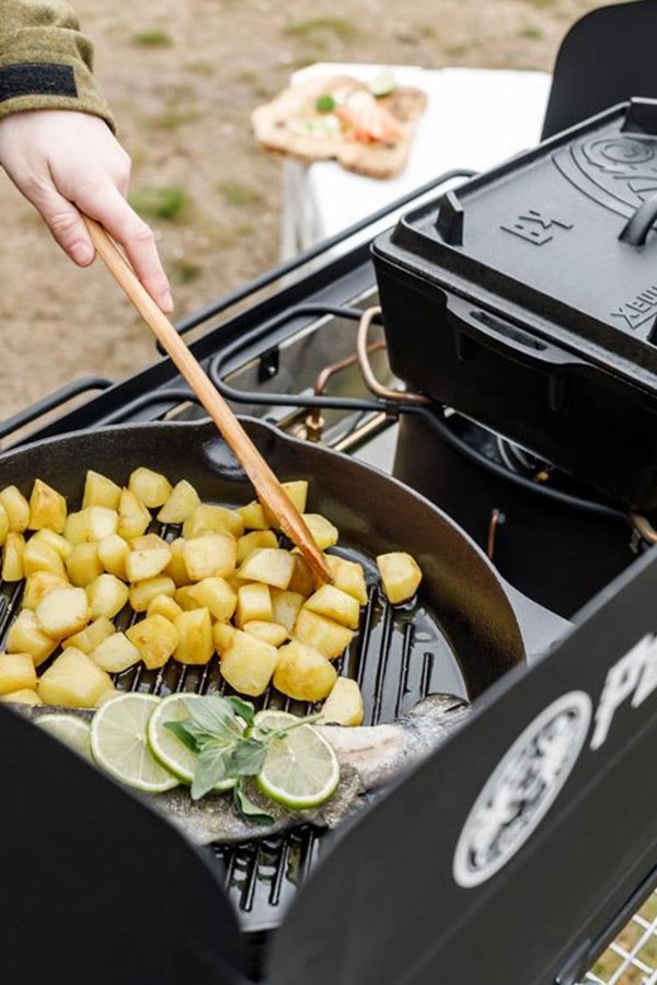 Petromax Χυτοσίδηρο Τηγάνι Grill 30 cm - Μαντεμένιο Σκεύος Ψησίματος
