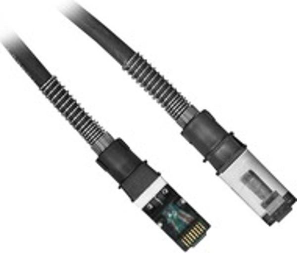 Patchsee CAT 6a Patchcord FTP Czarny 2.4M (PCI6-F/8)