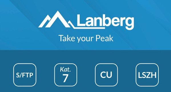 PATCHCORD KAT.7 S/FTP LSZH CU 20M SZARY FLUKE PASSED LANBERG