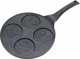 KingHoff Τηγάνι για Pancakes Smiley 26.5cm, Χυτό Αλουμίνιο με Μαρμάρινη Επίστρωση