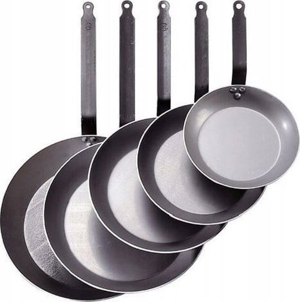 De Buyer Carbone Plus Τηγάνι Lyonnaise, Ανθρακούχος Χάλυβας, 24εκ, 8275572