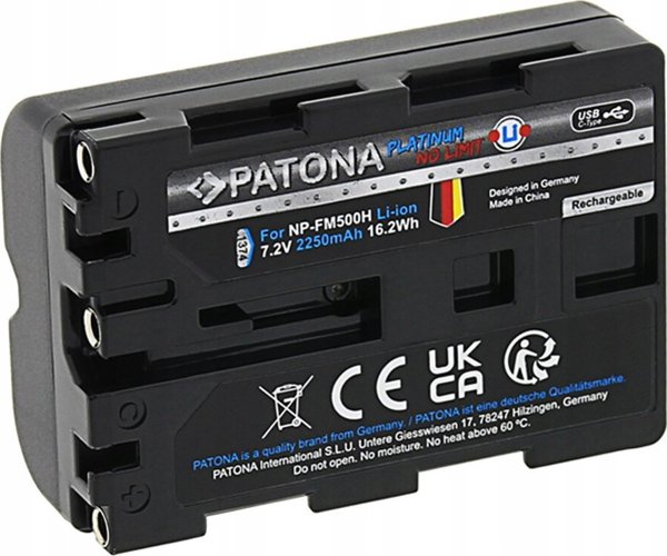 Patona Platinum Sony Npfm500H Usbc