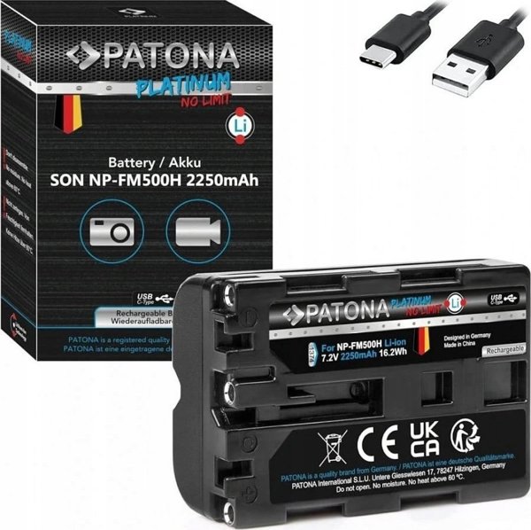 Patona Platinum Sony Npfm500H Usbc