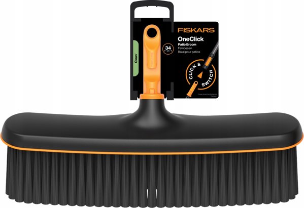 PATIO BROOM FISKARS ONECLICK