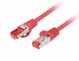 PATCHCORD KAT.6 S/FTP LSZH CU 0.25M CZERWONY FLUKE PASSED LANBERG
