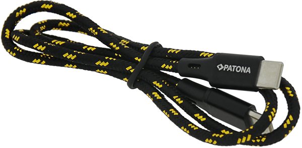 Patona 1811 Καλώδιο USB 2.0 USB C 0,06 m Μαύρο Κίτρινο