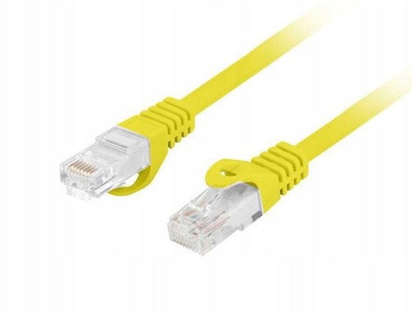 Lanberg patchcord UTP κατηγορίας 6, 0,5m LSZH CU, κίτρινο