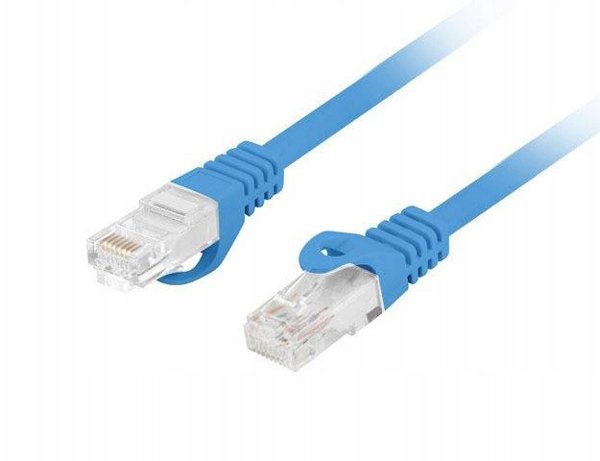 PATCHCORD KAT.6 UTP LSZH CU 5M NIEBIESKI FLUKE PASSED LANBERG