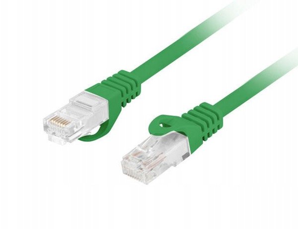 PATCHCORD KAT.6 UTP LSZH CU 0.25M ZIELONY FLUKE PASSED LANBERG