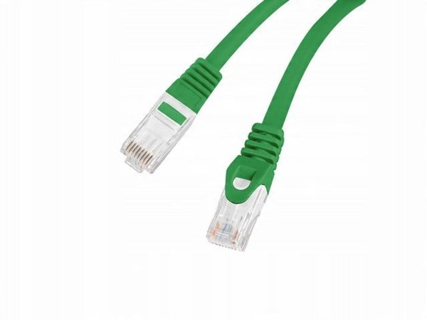 PATCHCORD KAT.6 UTP LSZH CU 0.25M ZIELONY FLUKE PASSED LANBERG