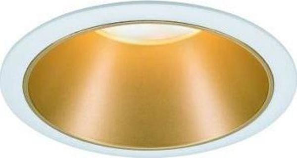 Paulmann Ενσωματωμένο Φωτιστικό Οροφής LED Cole Coin, 3x6.5W, 2700K, Λευκό/Χρυσό Ματ, 230V