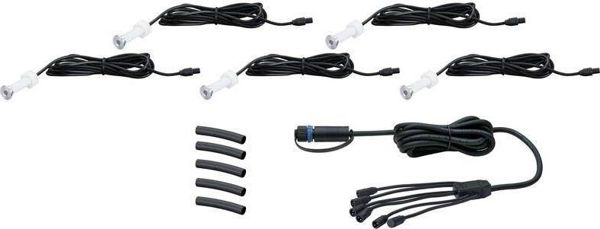 Paulmann Plug & Shine MicroPen Φωτιστικό Εξωτερικού Χώρου LED 5x0.22W 3000K 24V - Σετ Επέκτασης IP67