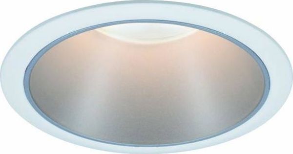Paulmann Ενσωματωμένο Φωτιστικό LED Cole Coin 1x6.5W 2700K IP44 Dimmable Λευκό/Ασημί Ματ