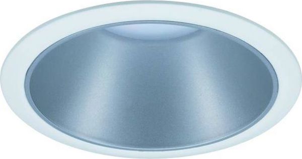Paulmann Ενσωματωμένο Φωτιστικό LED Cole Coin 1x6.5W 2700K IP44 Dimmable Λευκό/Ασημί Ματ