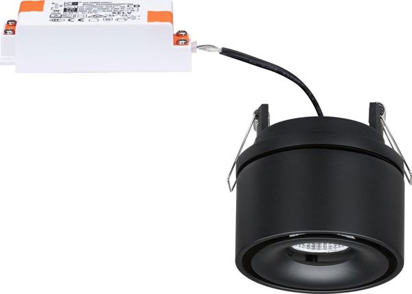 Φωτιστικό χωνευτό LED Spircle μαύρο ματ 8,0W 3000K 36 μοιρών