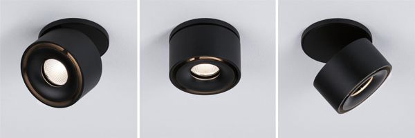 Φωτιστικό χωνευτό LED Spircle μαύρο ματ 8,0W 3000K 36 μοιρών