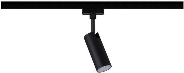 Paulmann Σύστημα Φωτισμού URail Spot Tubo, 1x5W, Μαύρο Ματ/Χρώμιο, 230V, 4000K, Μέταλλο